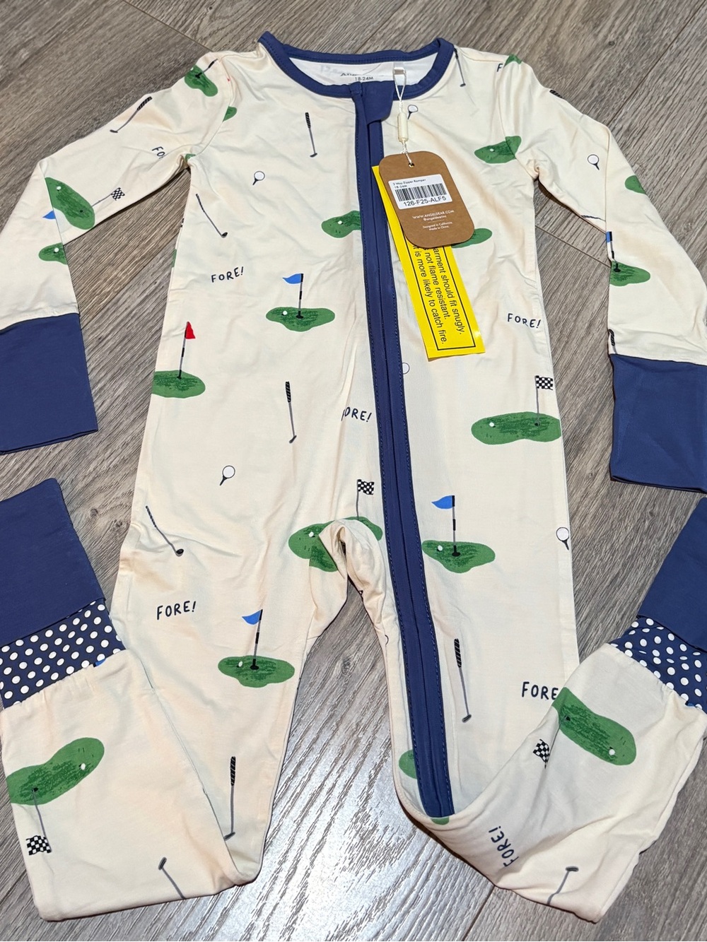 NWT Angel Dear Golf Zippy 18-24m